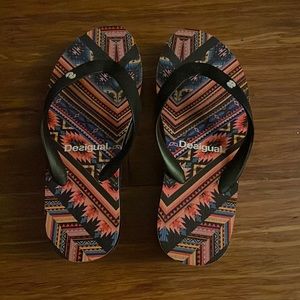 Vintage Desigual flip flops